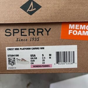 Sperry Crest Vibe Platform Canvas Shoes
